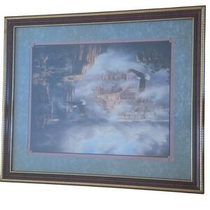 Reichardt Bald Eagles Misty Canyon Framed Art Print Nature Landscape Decor